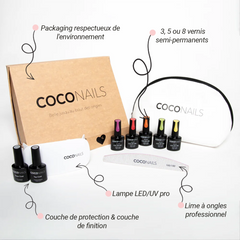 Coffret Complet Découverte COCO Nails - 3 Couleurs