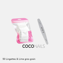 Kit de dépose - 50 lingettes + lime